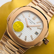 PATEK NAUTILUS 5711 ROSE GOLD WHITE DIAL