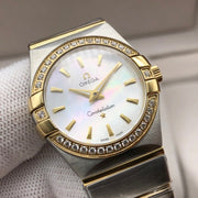CONSTELLATION LADIES 27MM GOLD DIAMOND BEZEL