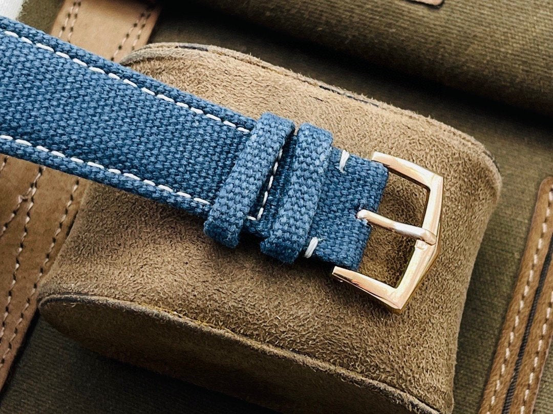 PATEK CALATRAVA 40MM ROSE GOLD BLUE DIAL REF 6007A