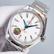 SEAMASTER AQUA TERRA 150M CO-AXIAL WHITE DIAL BLUE HAND