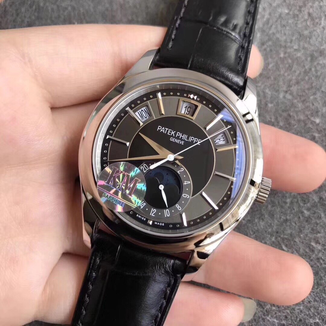PATEK ANNUAL CALENDAR STEEL CASE BLACK DIAL