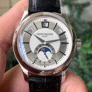 PATEK ANNUAL CALENDAR STAINLESS STEEL CASE WHITE DIAL