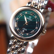 DEVILLE LADYMATIC 29MM TWO TONE BLUE DIAL