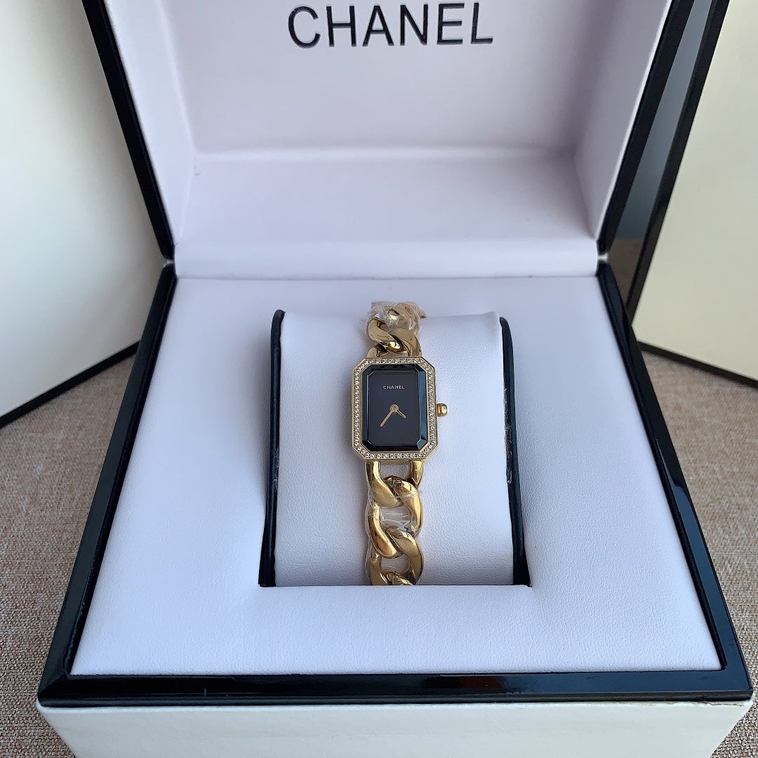 PREMIERE CHAINE QUARTZ DIAMOND BEZEL ( INCLUDE BOX )
