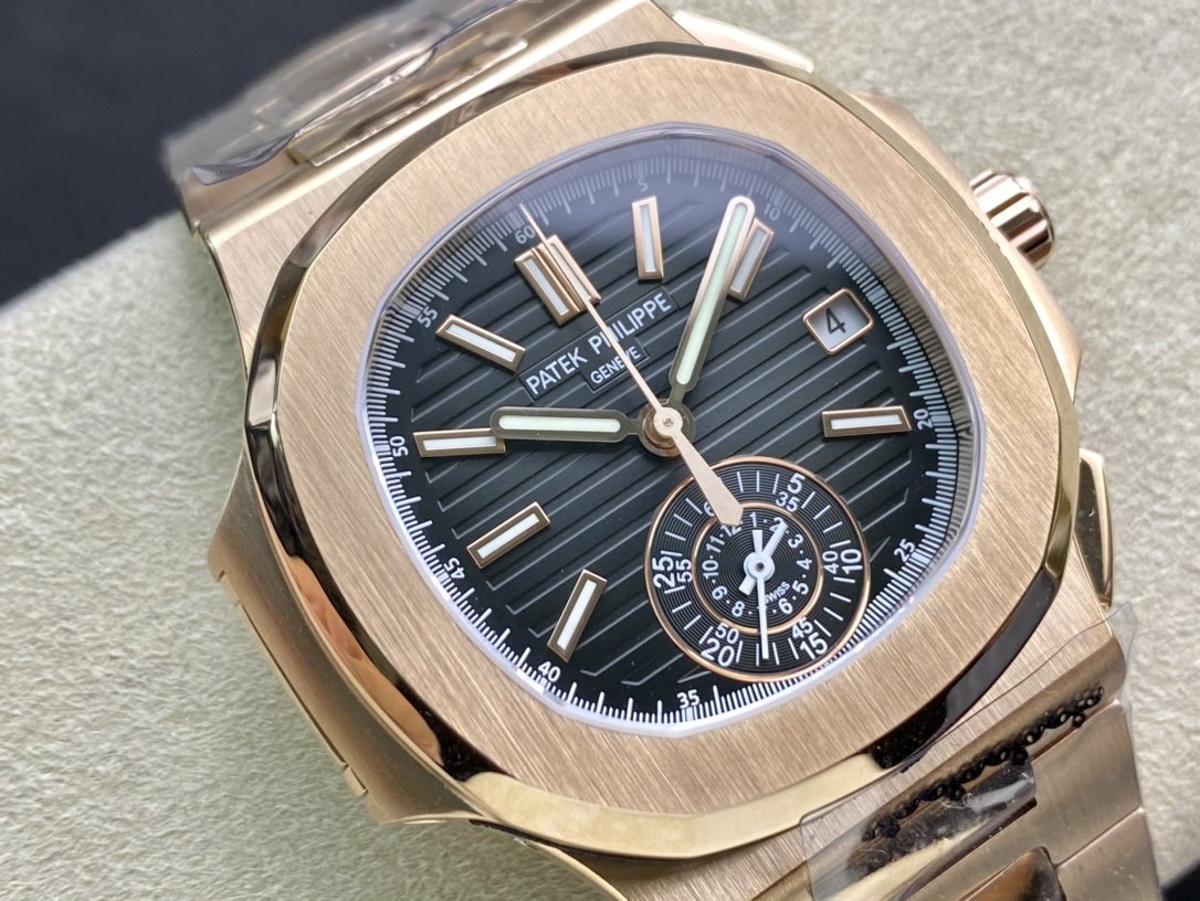 PATEK NAUTILUS 5980/1AR-001 CHRONOGRAPH BLUE DIAL