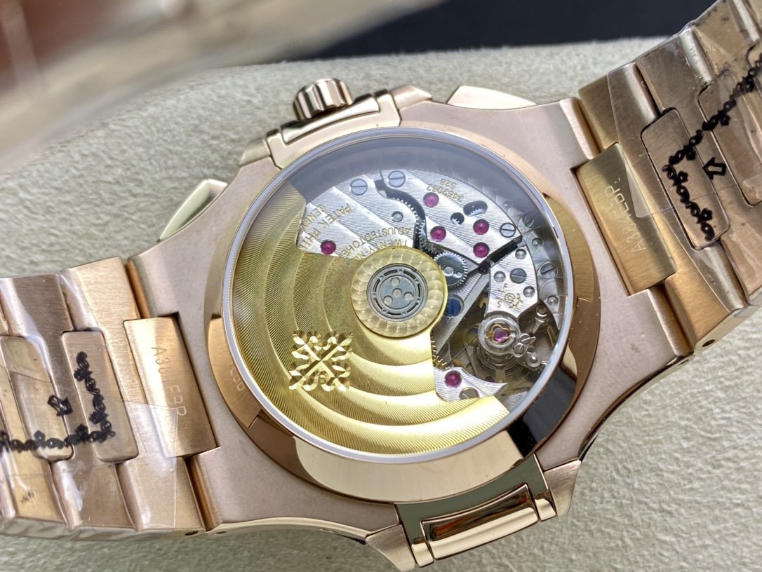 PATEK NAUTILUS 5980/1AR-001 CHRONOGRAPH BLUE DIAL