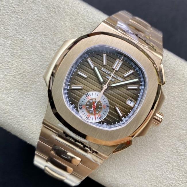 PATEK NAUTILUS 5980/1R-001 CHRONOGRAPH BROWN DIAL