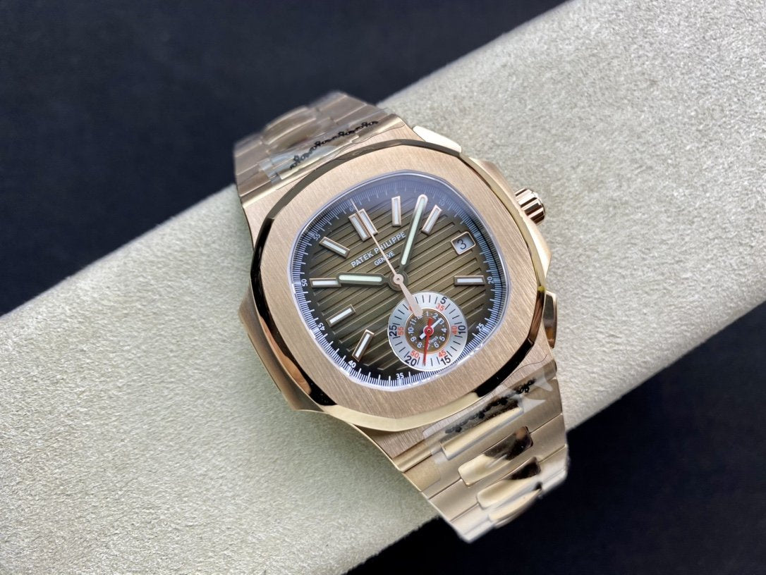 PATEK NAUTILUS 5980/1R-001 CHRONOGRAPH BROWN DIAL