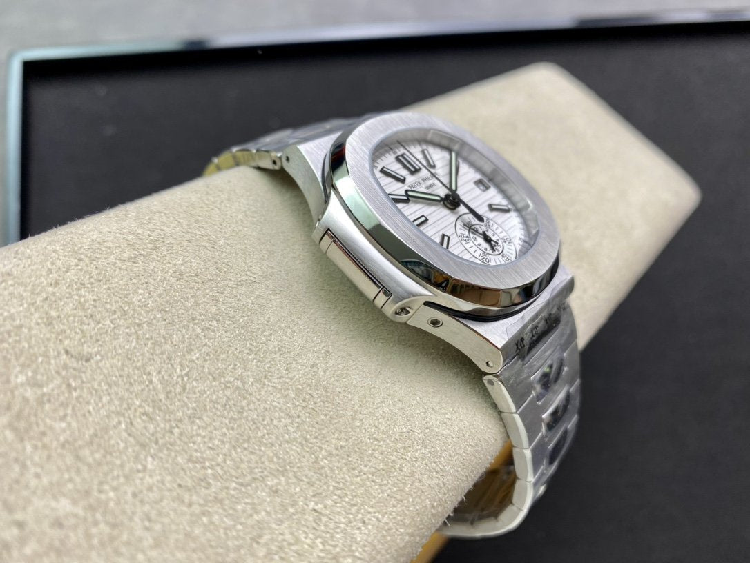 PATEK NAUTILUS 5980/1A-019 CHRONOGRAPH WHITE DIAL