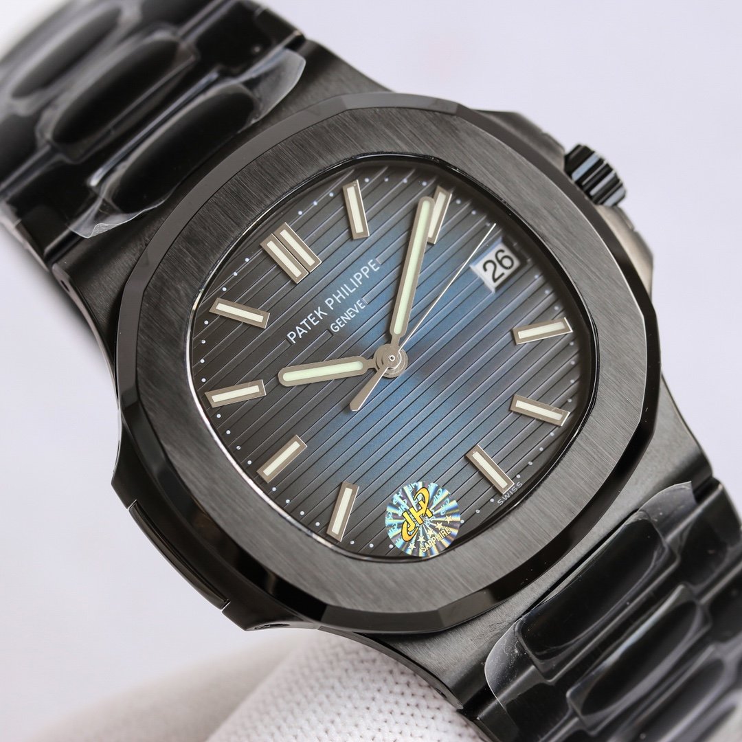 PATEK NAUTILUS 5711 CUSTOM ALL BLACK BLUE DIAL