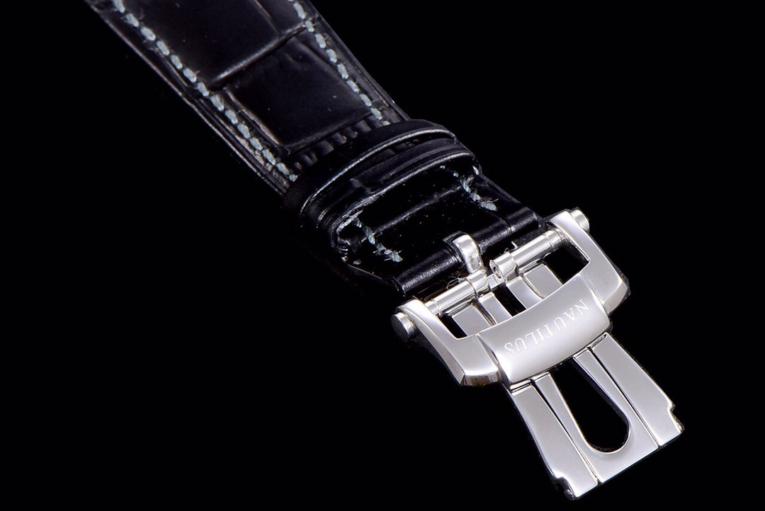 PATEK NAUTILUS MOONPHASE ANNUAL CALENDAR WHITE DIAL LEATHER