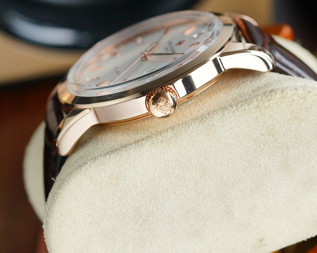 PATEK CALATRAVA 40MM WHITE DIAL DIAMOND NUMERALS