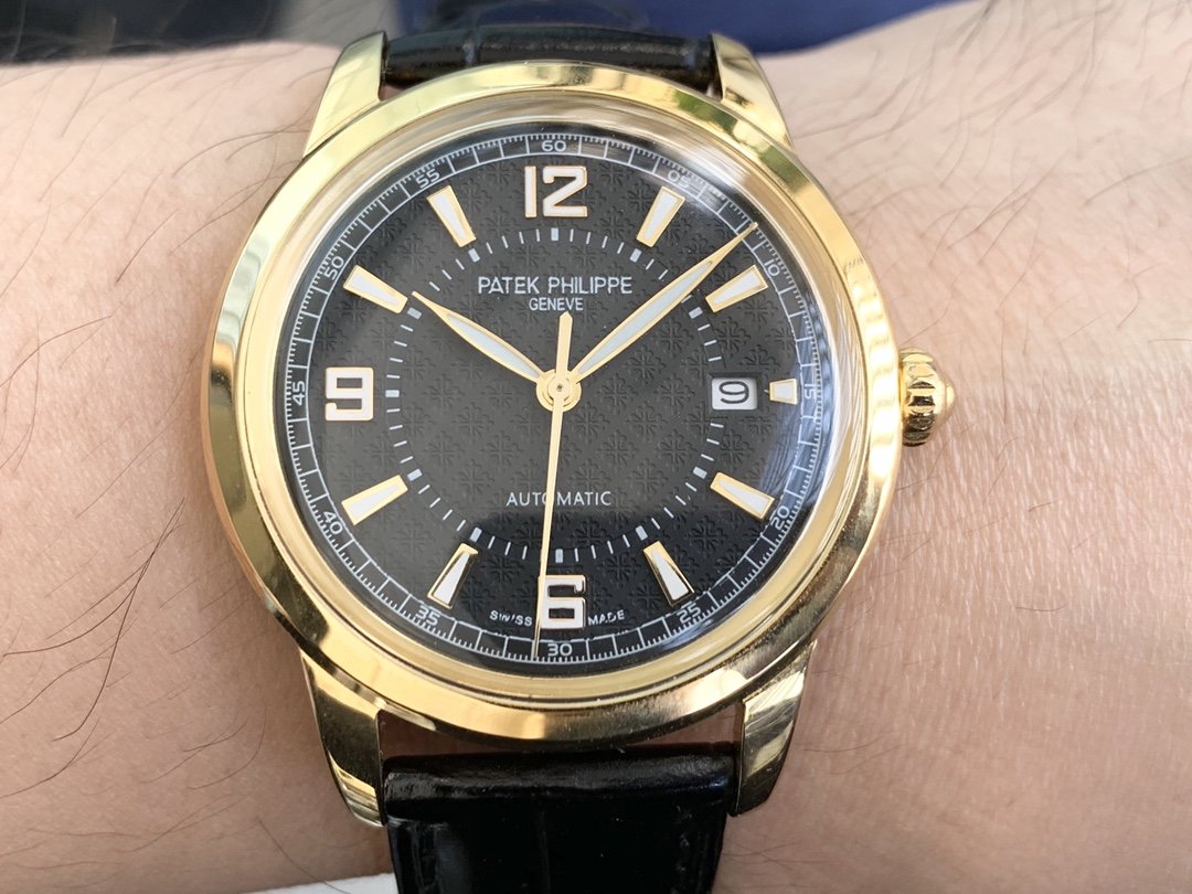 PATEK CALATRAVA 40 GOLD CASE BLACK DIAL