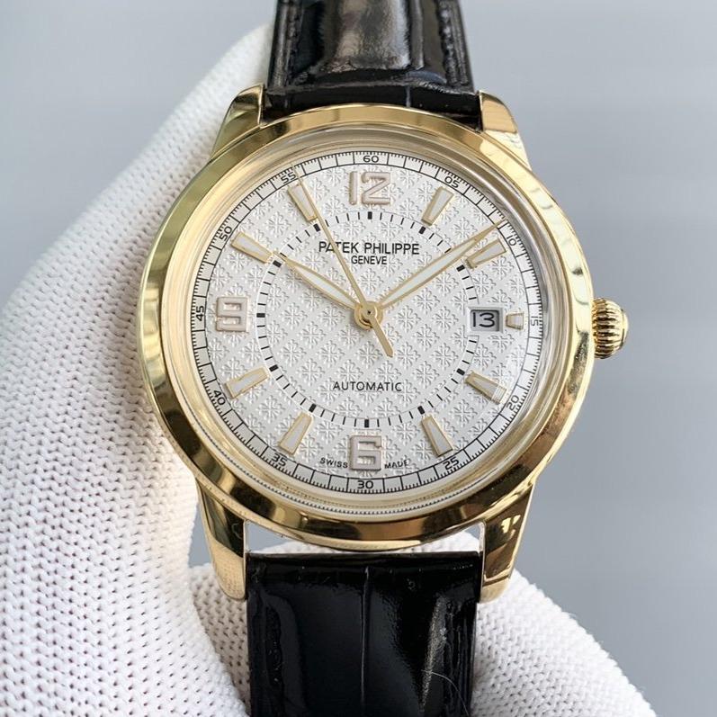 PATEK CALATRAVA 40 GOLD CASE WHITE DIAL
