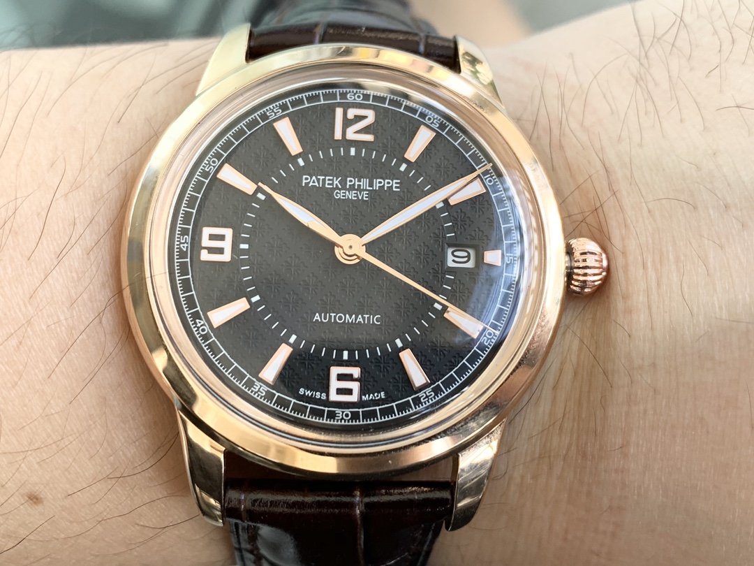PATEK CALATRAVA 40 ROSE GOLD CASE BLACK DIAL