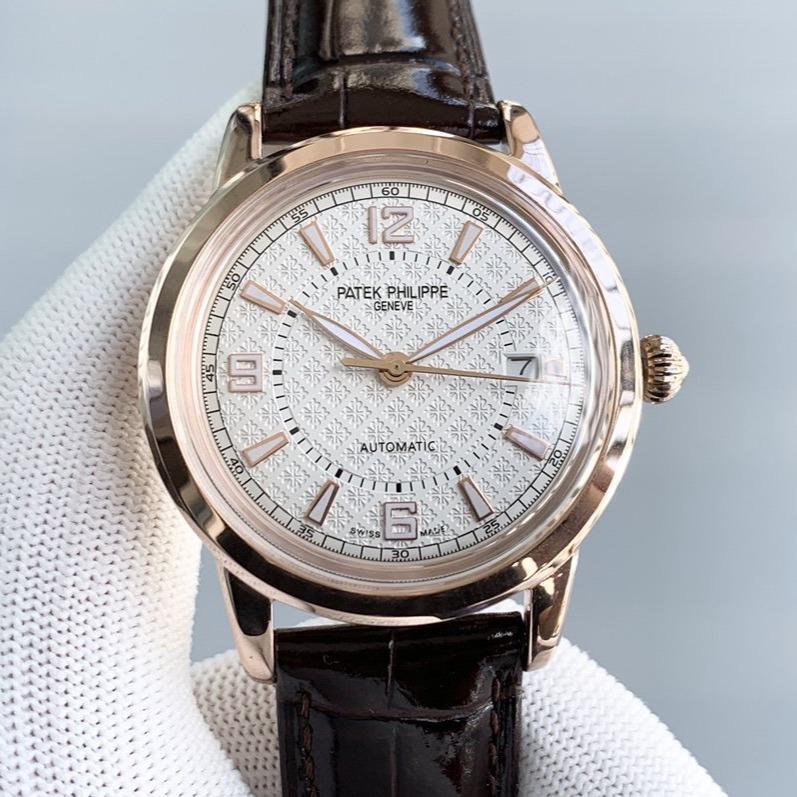 PATEK CALATRAVA 40 ROSE GOLD CASE WHITE DIAL