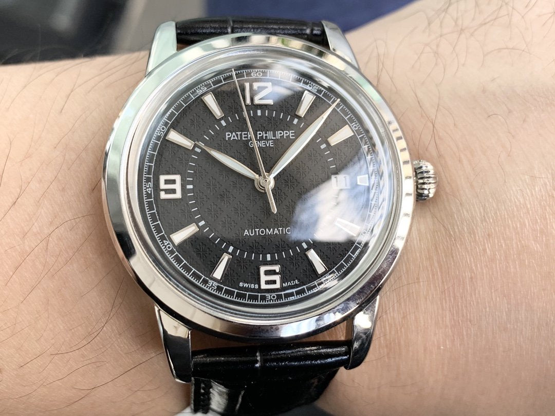 PATEK CALATRAVA 40 STEEL CASE BLACK DIAL