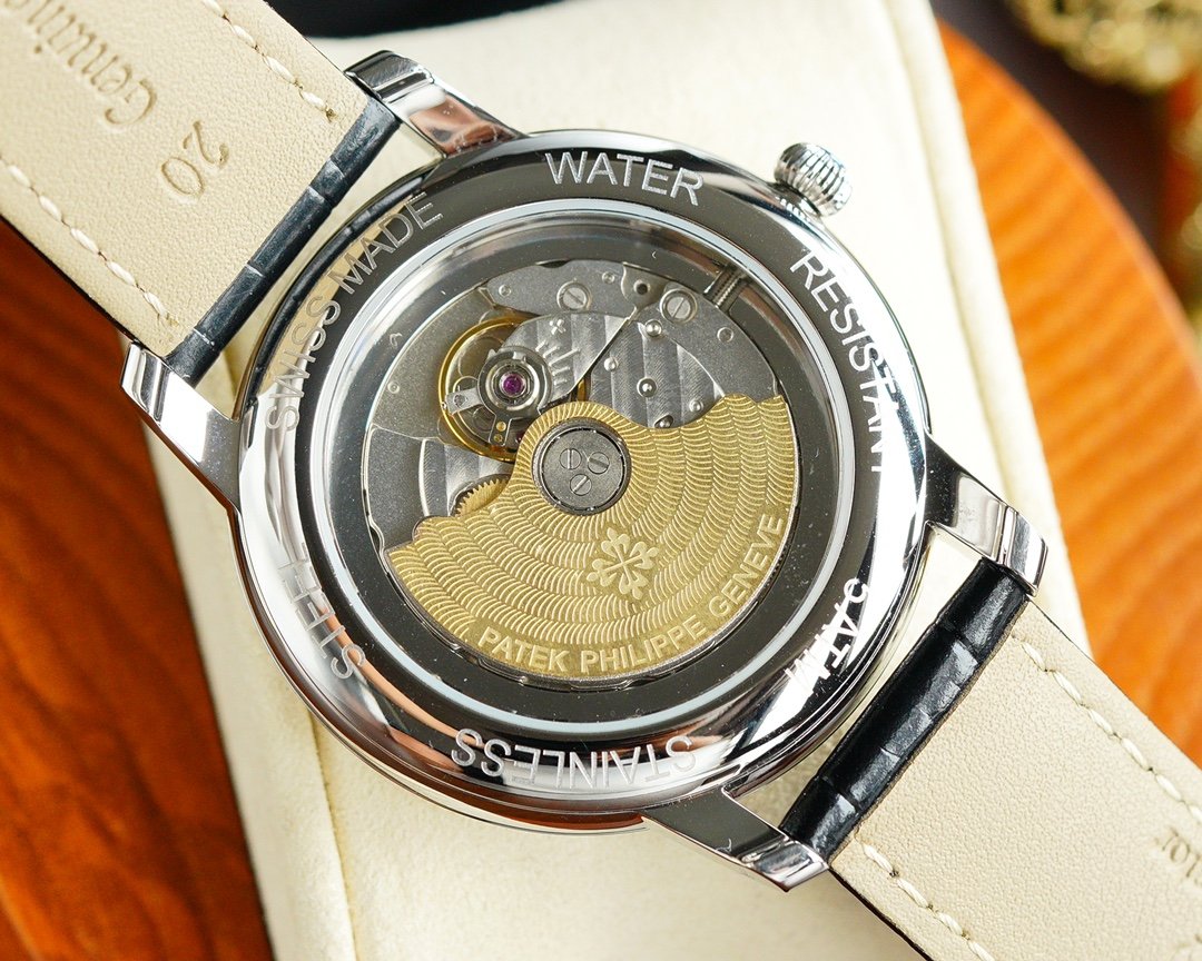 PATEK CALATRAVA 40 WHITE DIAL LEATHER