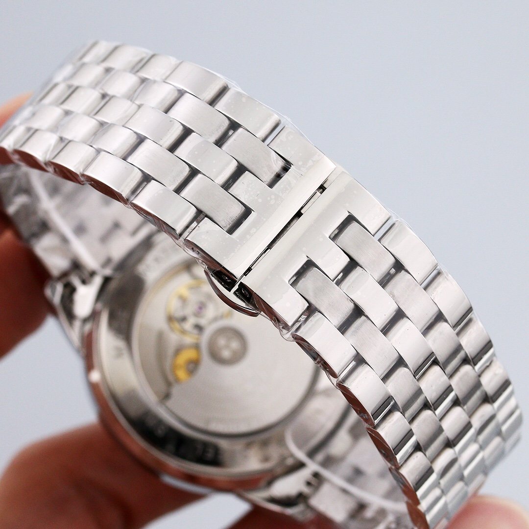 PATEK CALATRAVA 40MM WHITE DIAL DIAMOND BEZEL