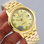 PATEK CALATRAVA 40MM GOLD CASE WHITE DIAL