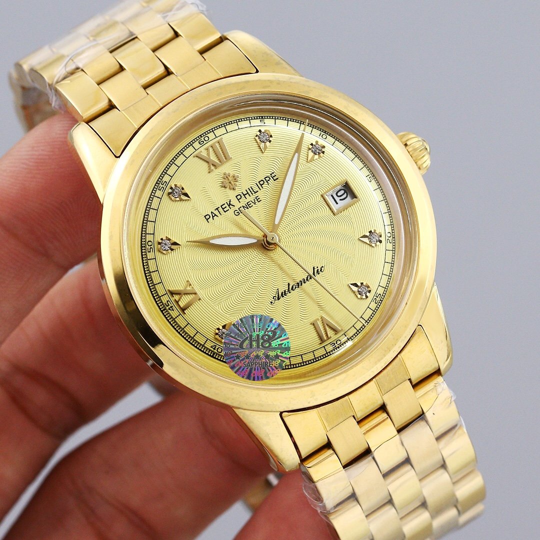 PATEK CALATRAVA 40MM GOLD CASE WHITE DIAL