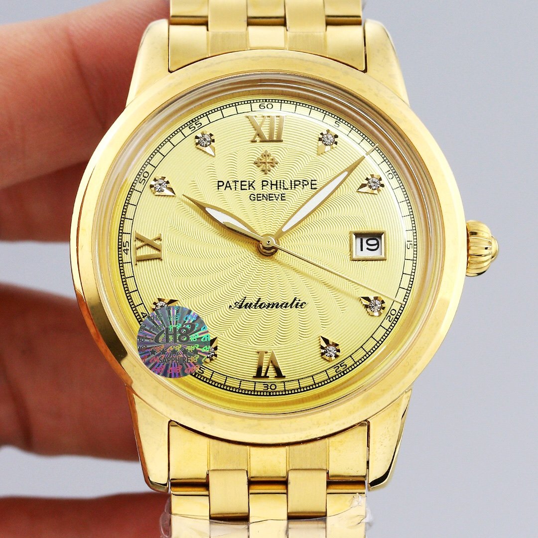 PATEK CALATRAVA 40MM GOLD CASE WHITE DIAL