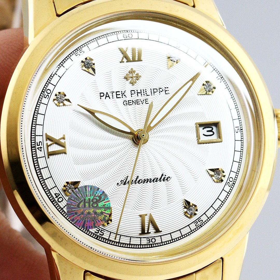 PATEK CALATRAVA 40MM GOLD CASE WHITE DIAL