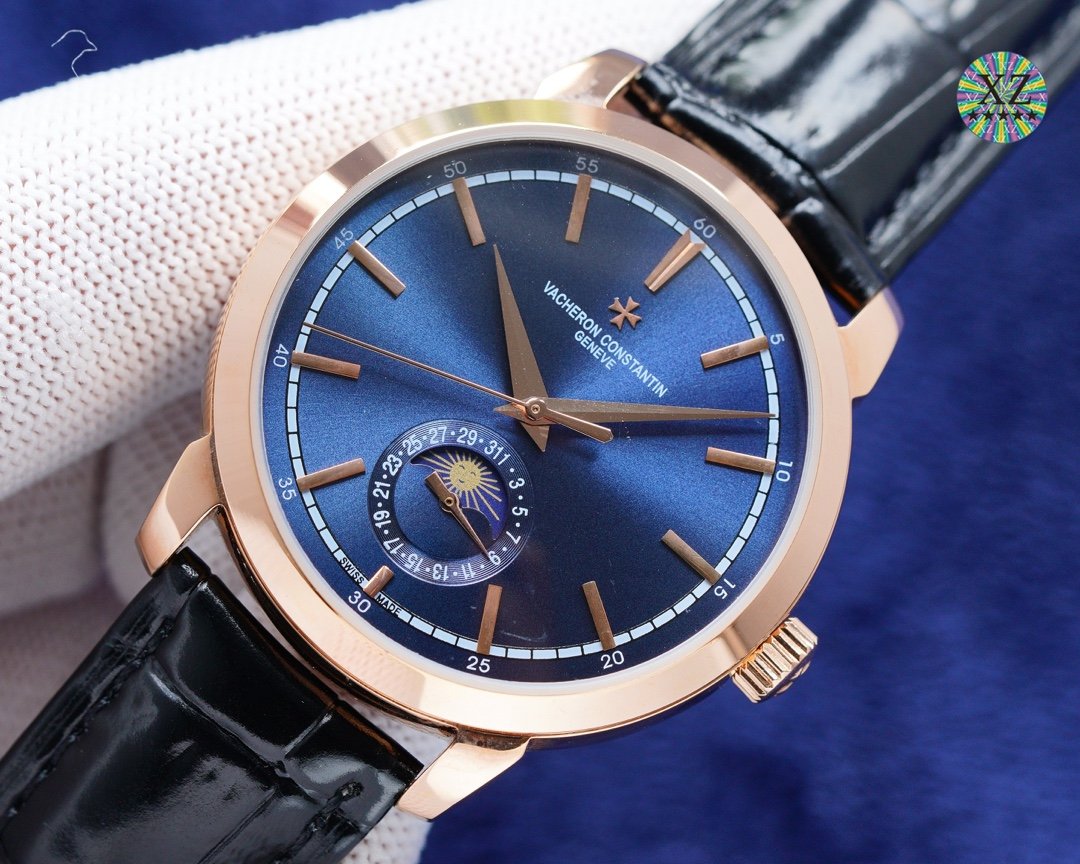 PATEK CALATRAVA 40MM ROSE GOLD CASE MOONPHASE