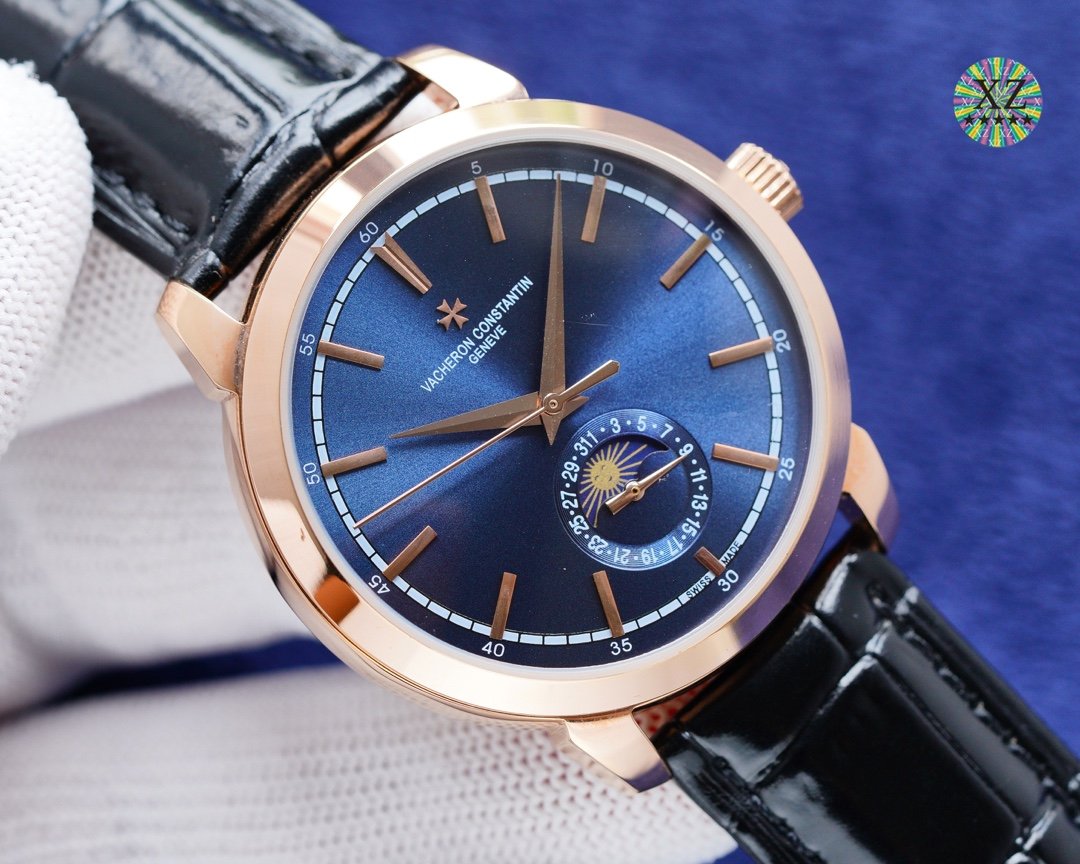 PATEK CALATRAVA 40MM ROSE GOLD CASE MOONPHASE