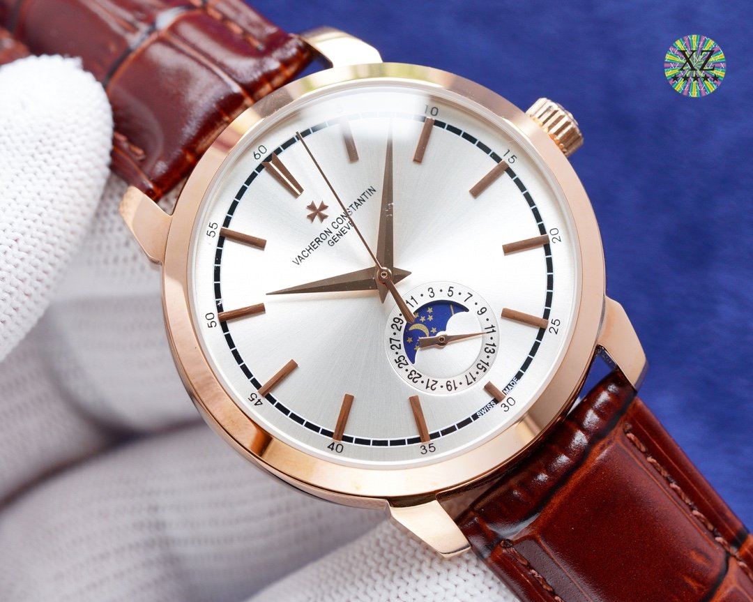 PATEK CALATRAVA 40MM ROSE GOLD CASE MOONPHASE