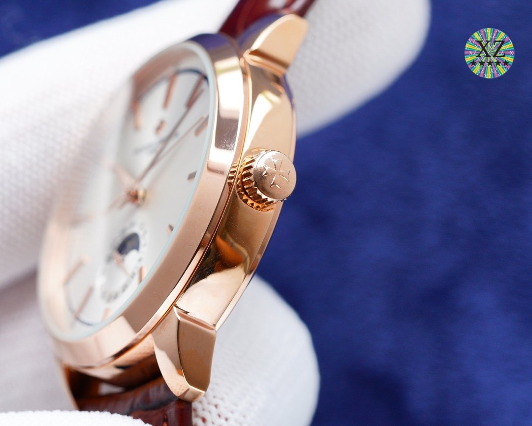 PATEK CALATRAVA 40MM ROSE GOLD CASE MOONPHASE