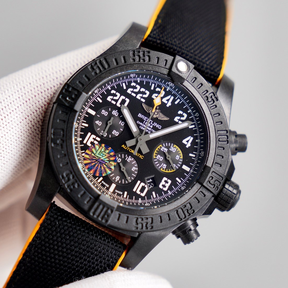 AVENGER HURRICANE 45 CHRONOGRAPH BLACK DIAL