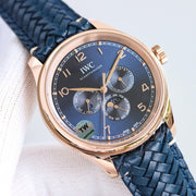 PORTUGUESE PERPETUAL ANNUAL CALENDAR 43MM ROSE GOLD BLUE DIAL