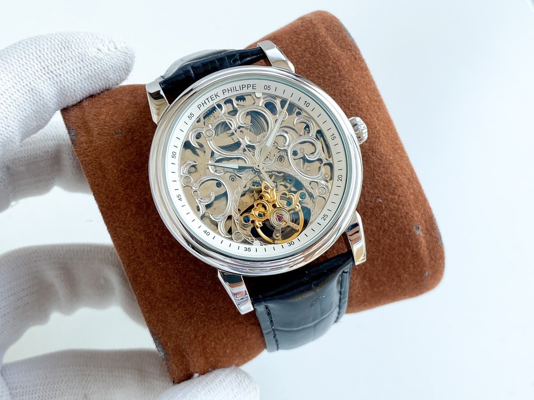 PATEK COMPLICATION STEEL CASE SKELETON DIAL