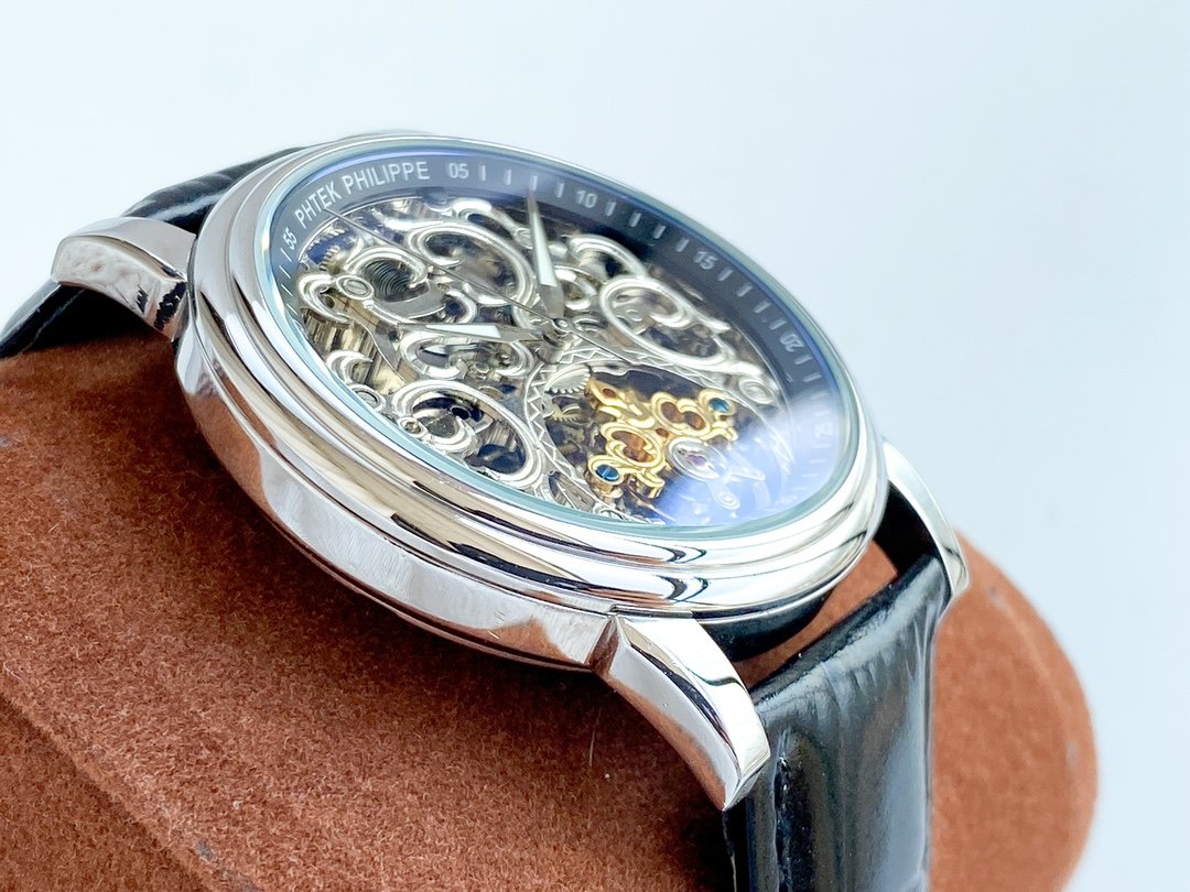 PATEK COMPLICATION STEEL CASE SKELETON DIAL