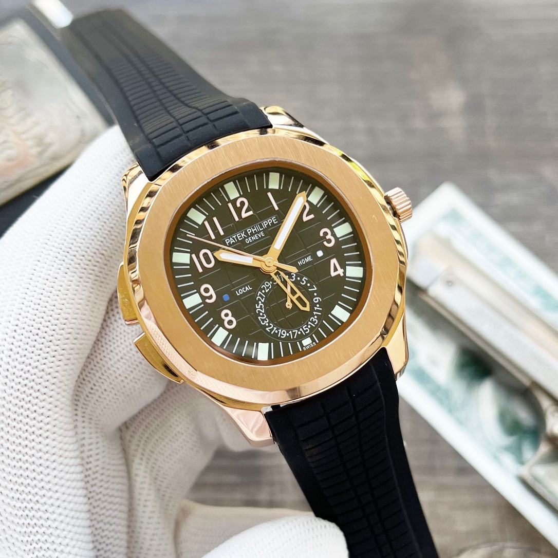 NAUTILUS TRAVELTIME GOLD CASE 42MM