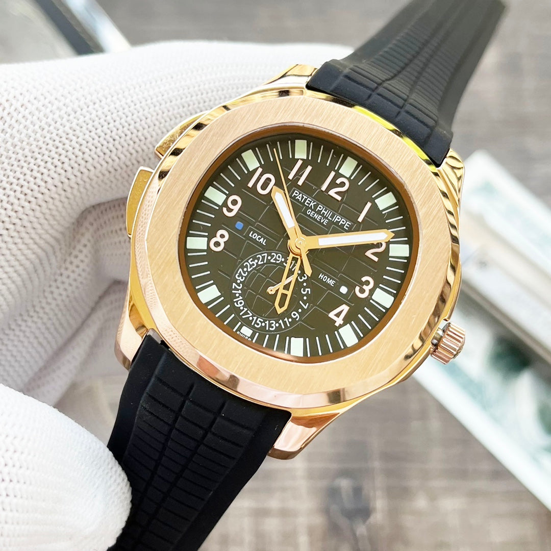 NAUTILUS TRAVELTIME GOLD CASE 42MM