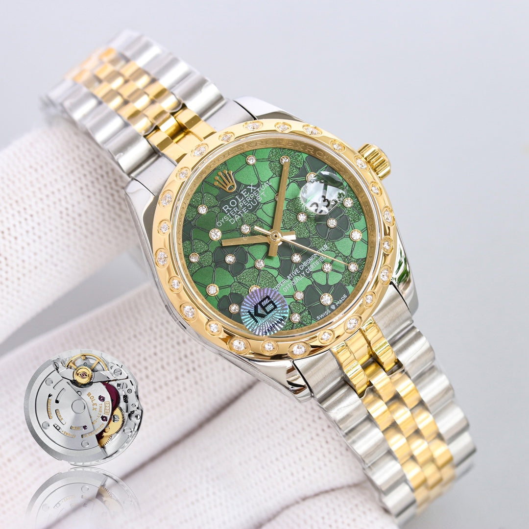 DATEJUST 31  GOLD BLUE DIAL
