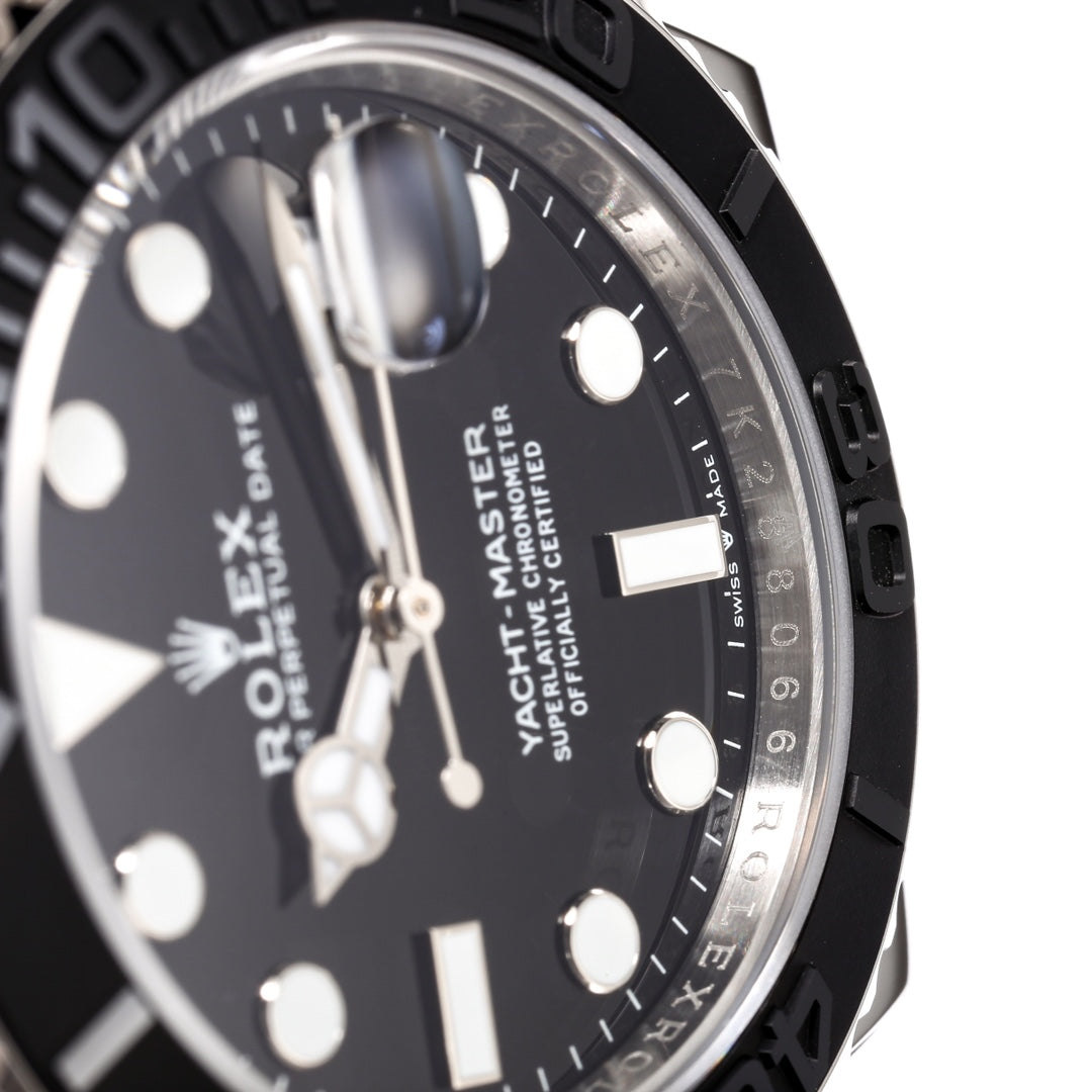YACHT MASTER 42 STEEL CASE CERAMIC BEZEL