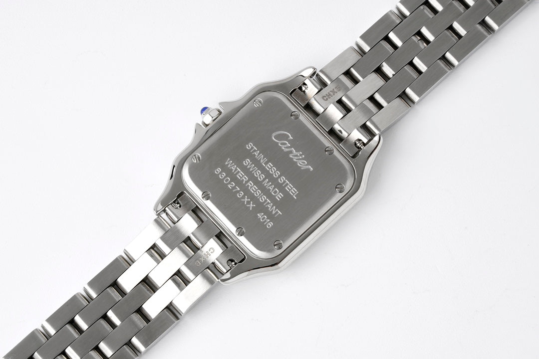 PANTHERE SILVER CASE DIAMOND BEZEL WHITE DIAL