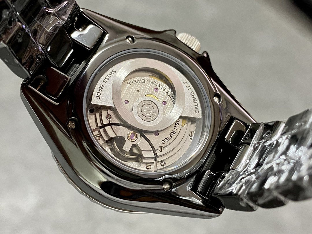 J12 Automatic Black Ceramic White Numerals Black Dial