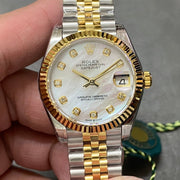 DATEJUST 31MM GOLD STEEL MOP DIAL