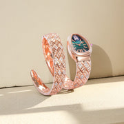 SERPENTI SPIGA 35 PINK GOLD GREEN DIAL