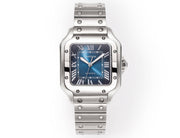 SANTOS LADY 35.1MM STEEL CASE BLUE DIAL
