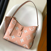 CARRYALL PM 29 PINK MONOGRAM GRAINED COWHIDE LEATHER