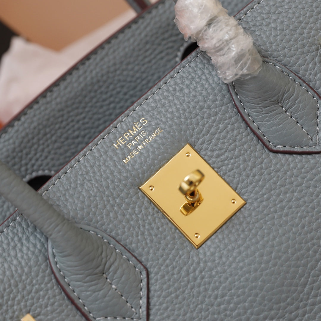 HM BIRKIN BAG 35 TEMPERED GRAY TOGO GOLD HARDWARE