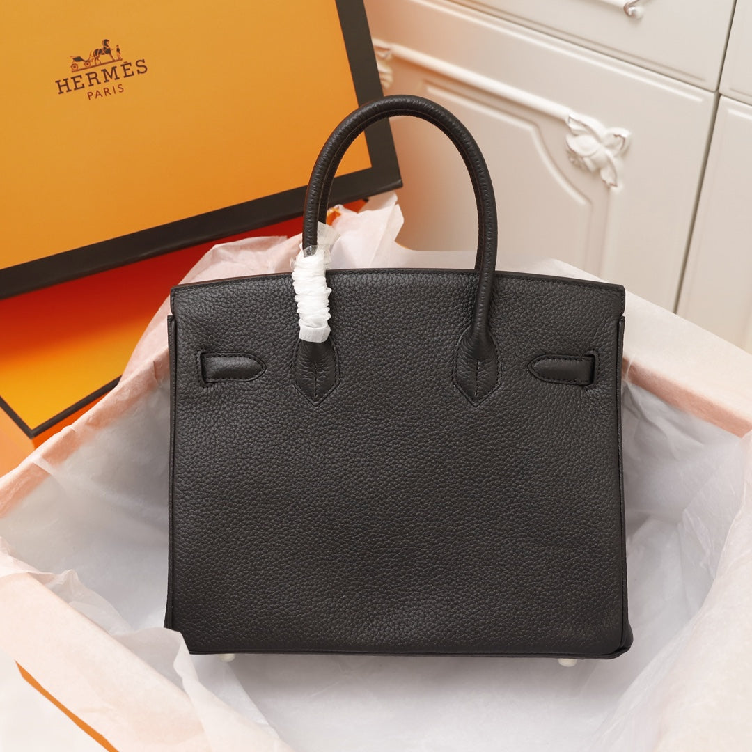 HM BIRKIN BAG 30 BLACK TOGO GOLD HARDWARE