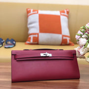 HM Kelly Cut 31cm Brick Swift Leather Shw