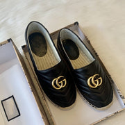 gg espadrilles black calfskin