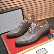 GG Men's Dress Shoe Grey Patent Leather 142176